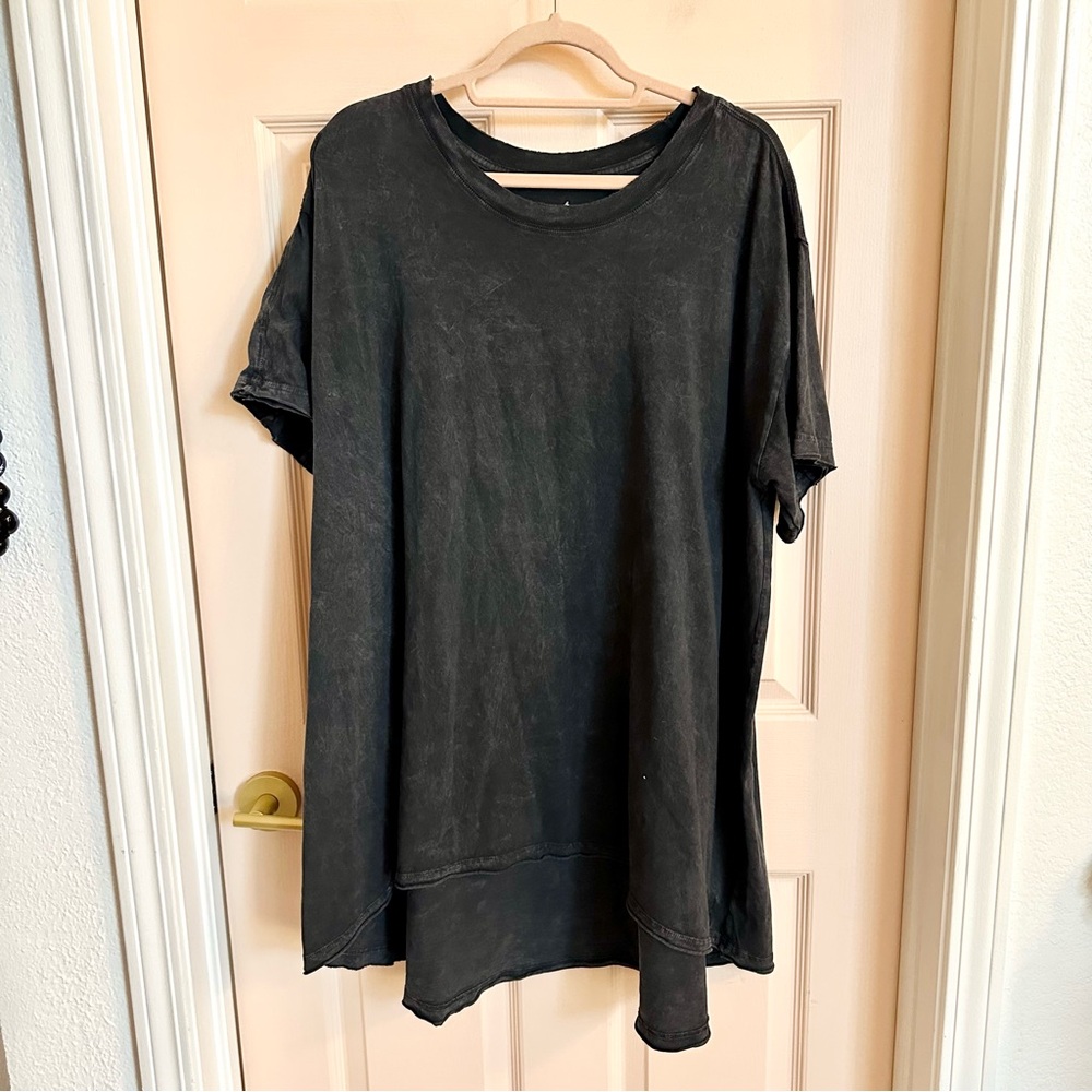 Free People Black Asymmetrical Top